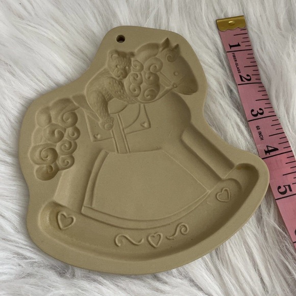 VINTAGE Lot 3 Brown Bag Cookie Art Mold 1985 COW/1997 PIG/1993 ROCKING HORSE - Picture 5 of 11